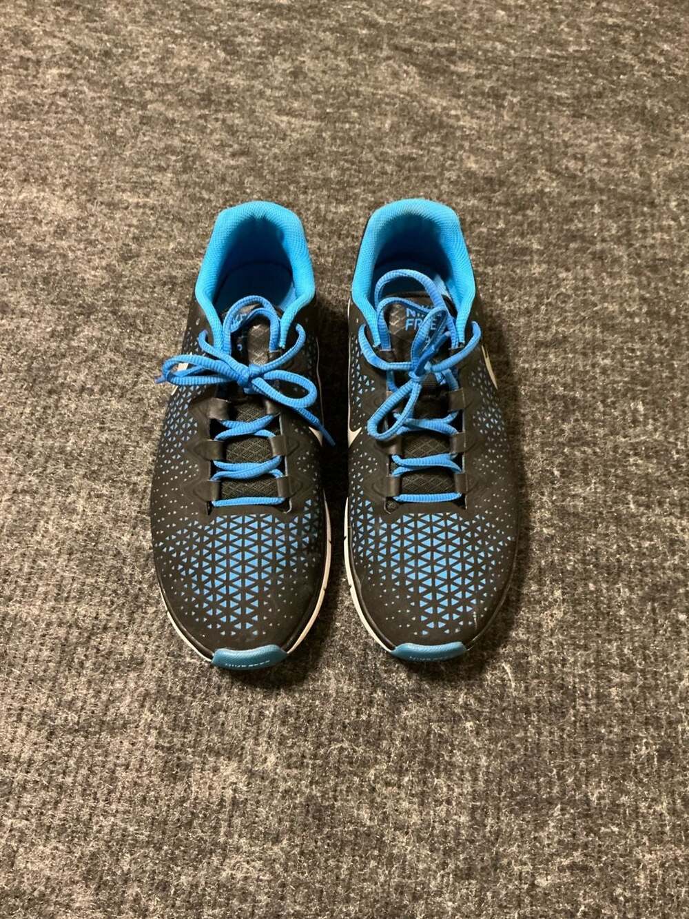 Nike Free Running 3.0 Shoes Mens Size 10.5 Black Blue